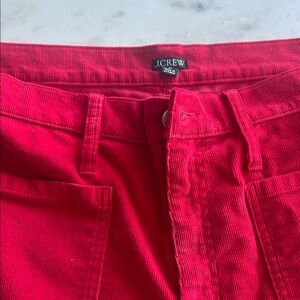 J. Crew Bright Pink Corduroy Pants